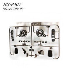 Hengguan HG-P407 RC Truck Parts Electroplating Parts HGDIY-03