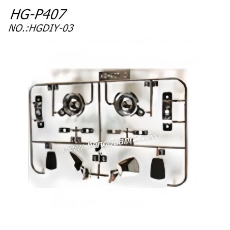 Hengguan HG-P407 RC Truck Parts Electroplating Parts HGDIY-03