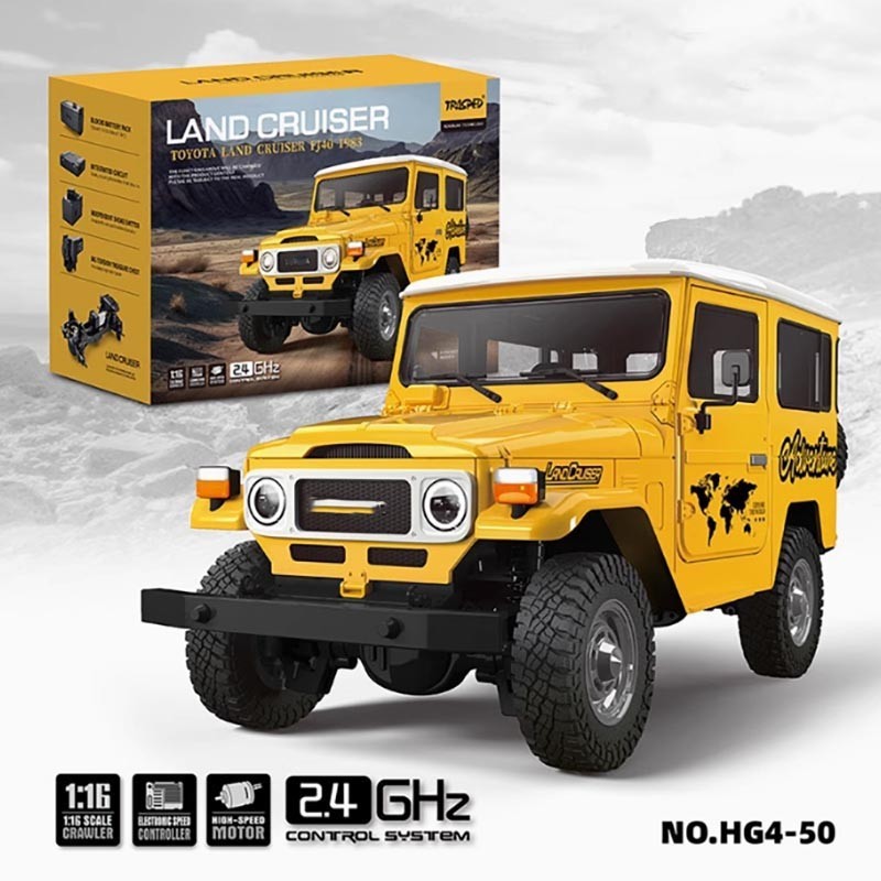 Hengguan HG4-50 4WD 1/16 RC Racing Car YELLOW-1