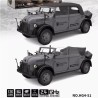 Hengguan HG4-51 1/18 Military Command Car Simulation Remote Control Car GRAY-1