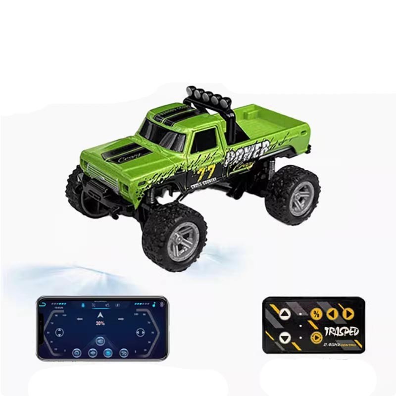 HENGGUAN HG754A 1:64 MINI RC CAR GREEN-1