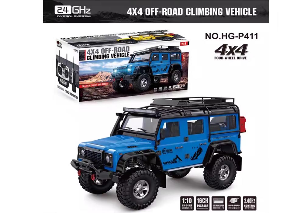 Hengguan HG-P411 1/10 4WD 2.4G Climbing CAR BLUE-1
