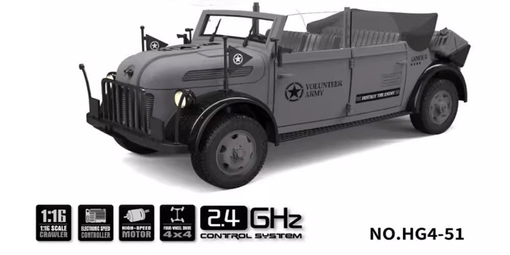 Hengguan HG4-51 RC CAR GRAY-2