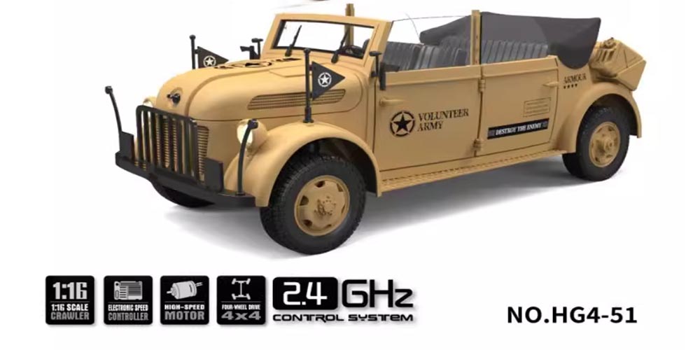 Hengguan HG4-51 RC CAR YELLOW-2